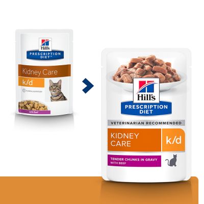 Hill's Prescription Diet Feline k/d Kidney Care - nauta - 12 x 85 g