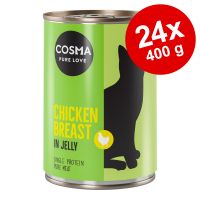 Cosma Original hyytelössä -säästöpakkaus 24 x 400 g - lohi