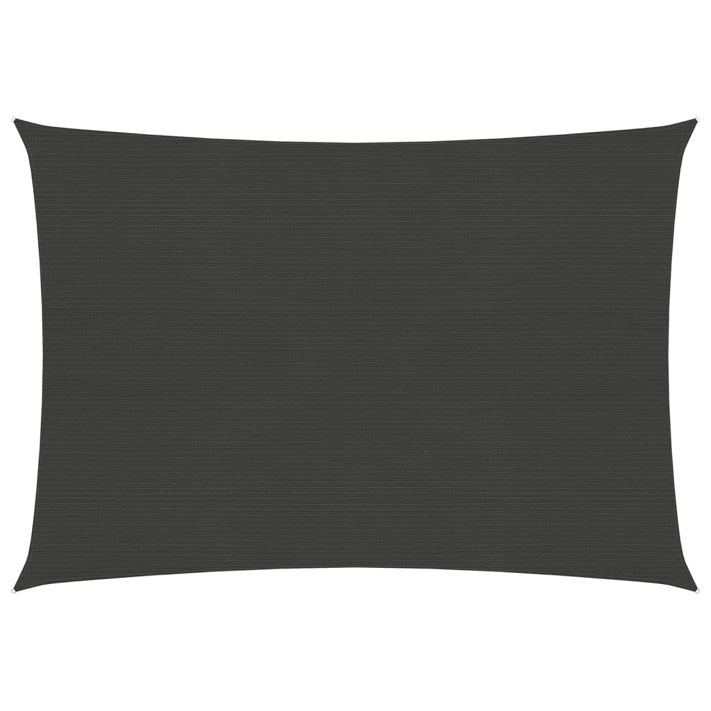 vidaXL Aurinkopurje 160 g/m² antrasiitti 5x6 m HDPE