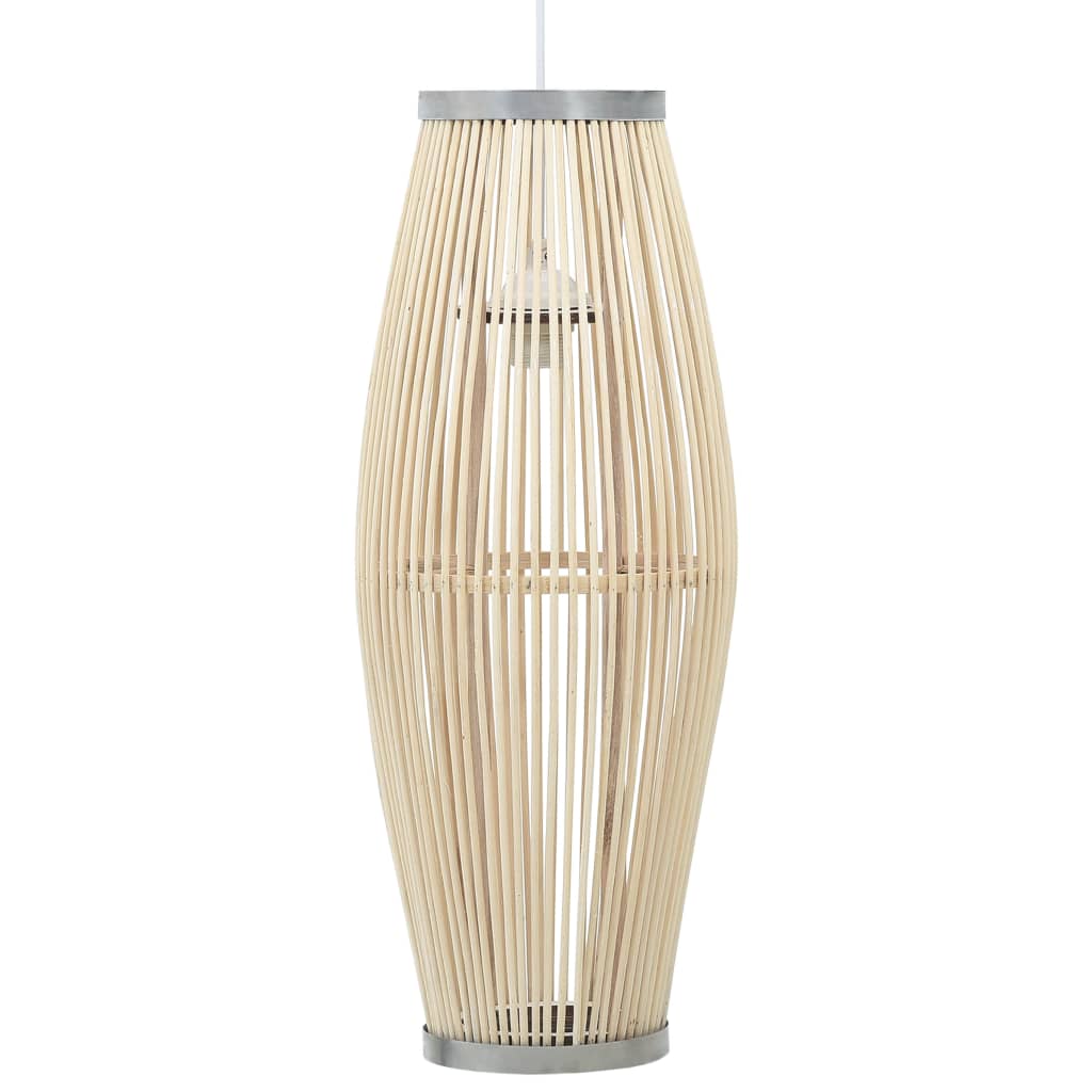 vidaXL Riippuvalaisin valkoinen paju 40 W 21x50 cm ovaali E27