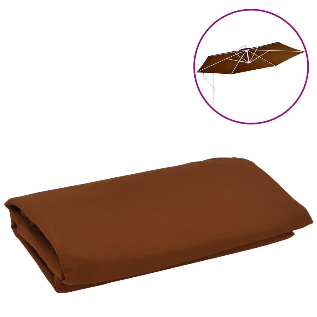 vidaXL Aurinkovarjon vaihtokangas terrakotta 350 cm