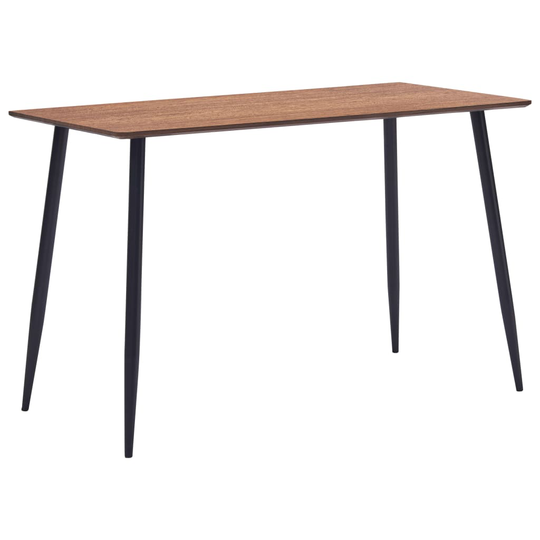 vidaXL Ruokapöytä ruskea 120x60x75 cm MDF