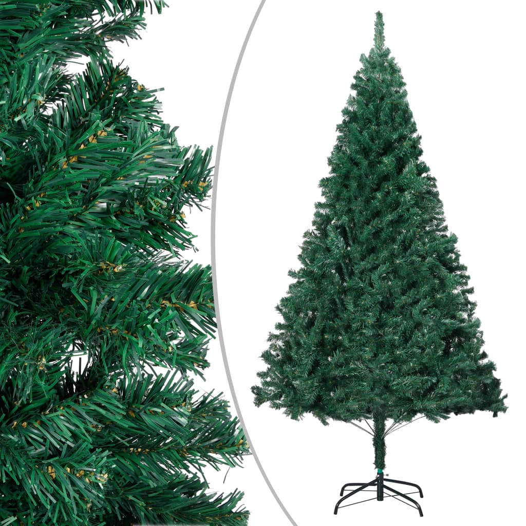vidaXL Tekojoulukuusi paksuilla oksilla vihreä 180 cm PVC