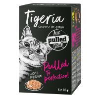 Tigeria Pulled Meat 6 x 85 g - mix (3 makua)