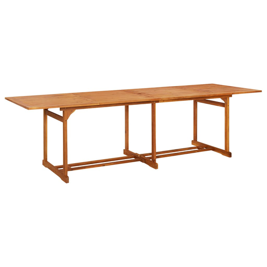 vidaXL Puutarharuokapöytä 280x90x75 cm täysi akaasiapuu