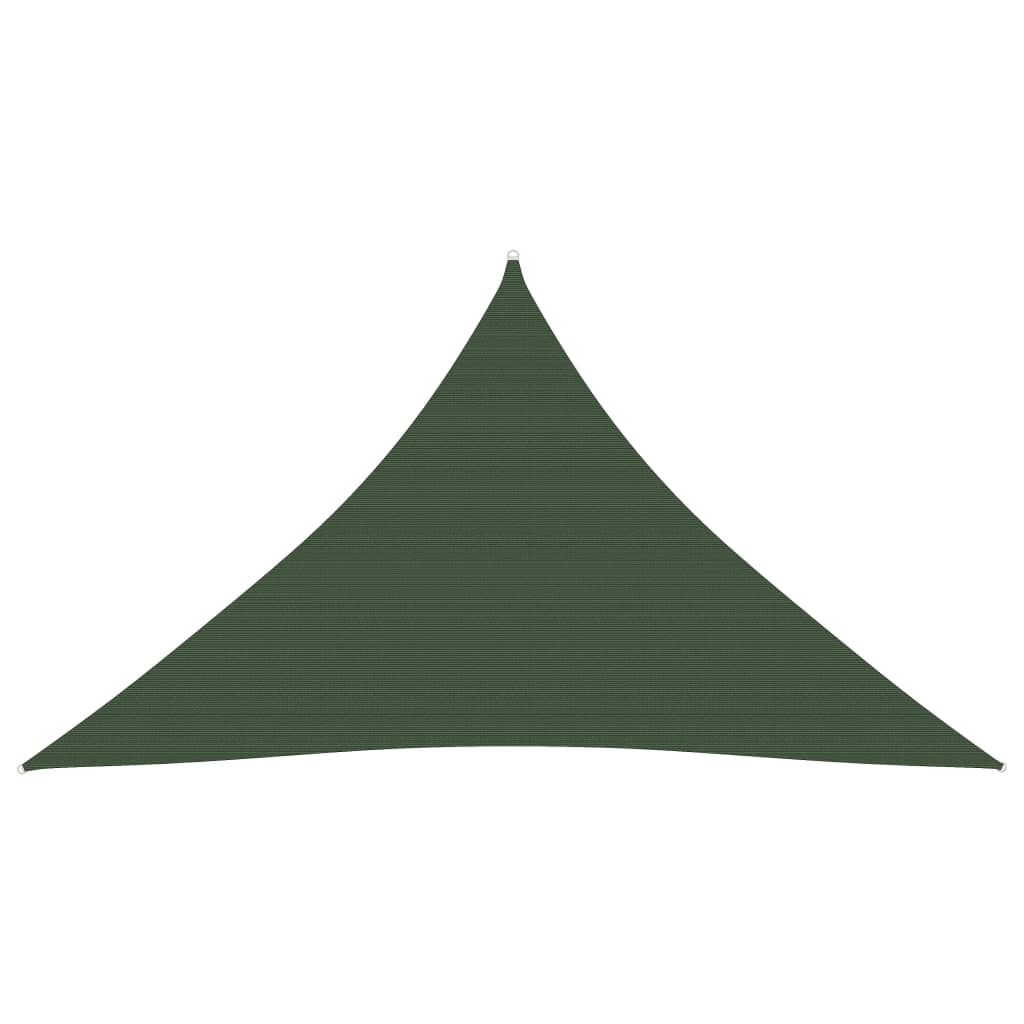 vidaXL Aurinkopurje 160 g/m² tummanvihreä 3,5x3,5x4,9 m HDPE