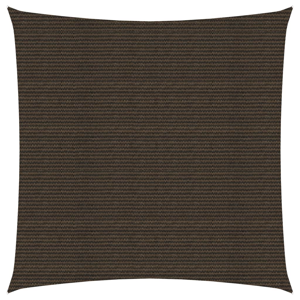 vidaXL Aurinkopurje 160 g/m² ruskea 6x6 m HDPE