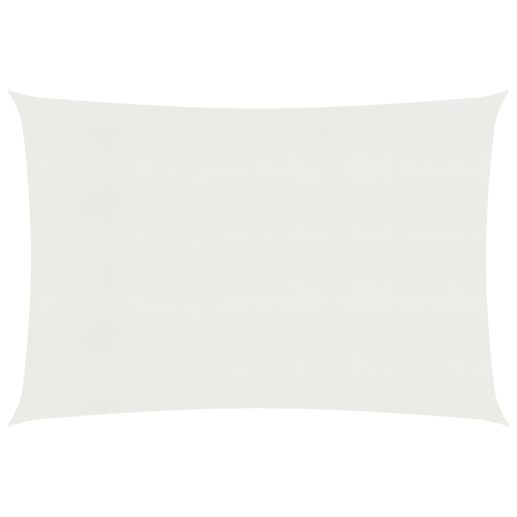 vidaXL Aurinkopurje 160 g/m² valkoinen 3x4,5 m HDPE