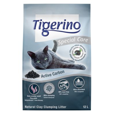 Tigerino Special Care -kissanhiekka - Active Carbon - 14 l