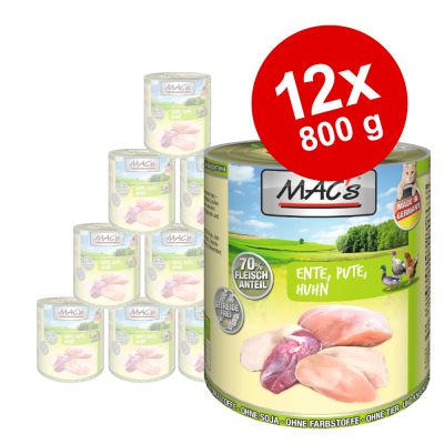 MAC´s Cat -kissanruoka 12 x 800 g - sydän & maksa