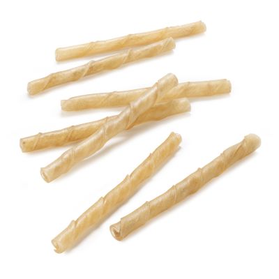 Barkoo-purukierteet, natural, naudannahka, n. 12,5 cm - 100 kpl à 12,5 cm (1 kg)