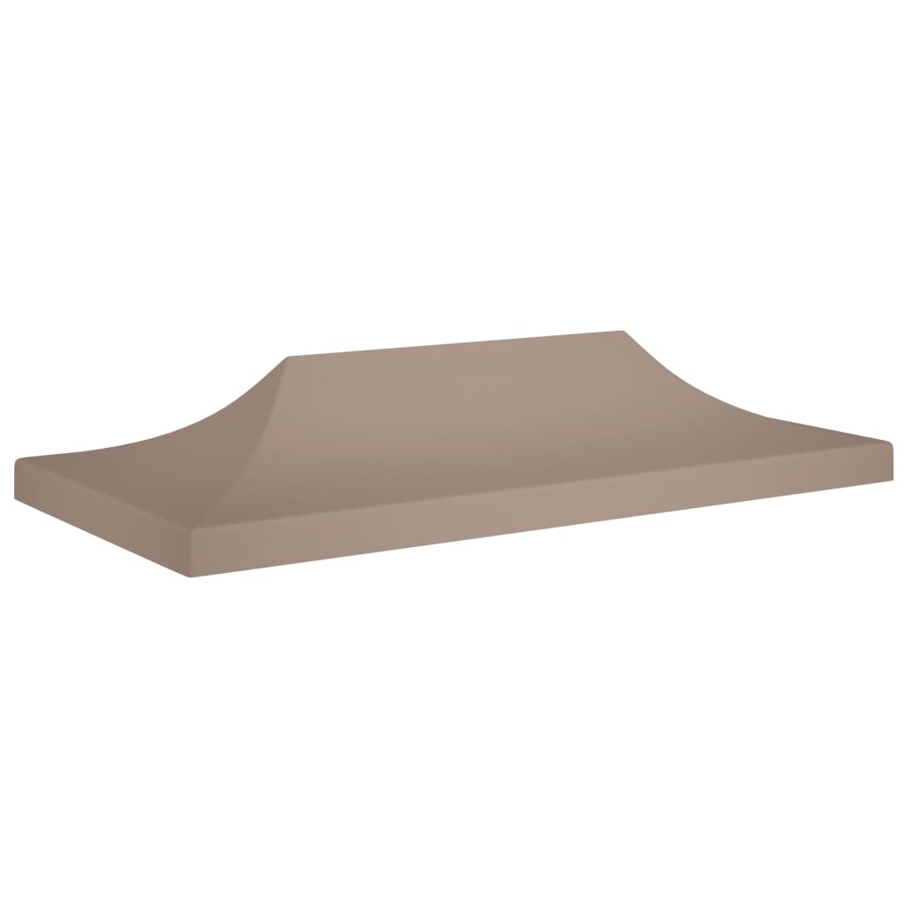 vidaXL Juhlateltan katto 6x3 m harmaanruskea 270 g/m²