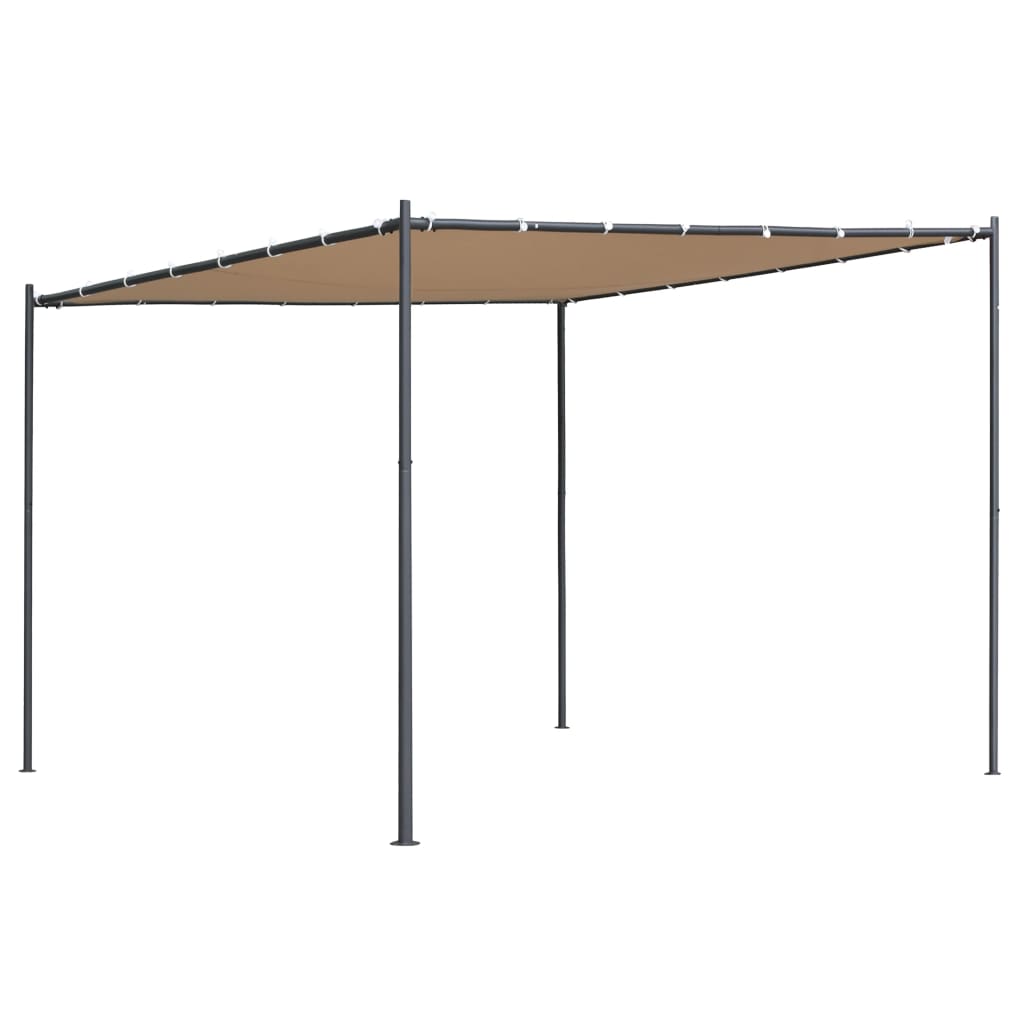 vidaXL Huvimaja tasakatolla 300x300x251 cm antrasiitti 180 g/m²