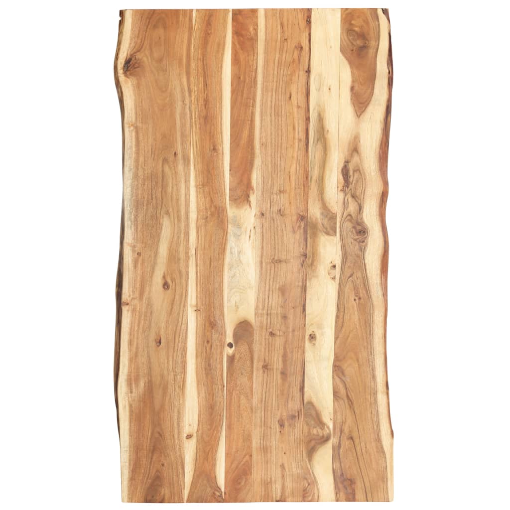 vidaXL Pöytälevy täysi akaasiapuu 120x(50-60)x3,8 cm