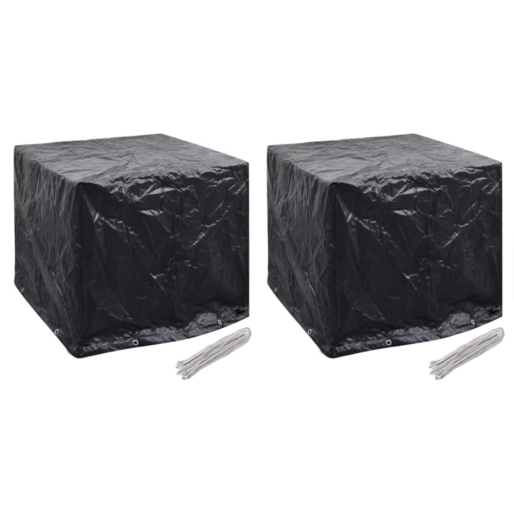 vidaXL Puutarhan vesisäiliön suojat 2kpl 8 purjerengasta 116x100x120cm