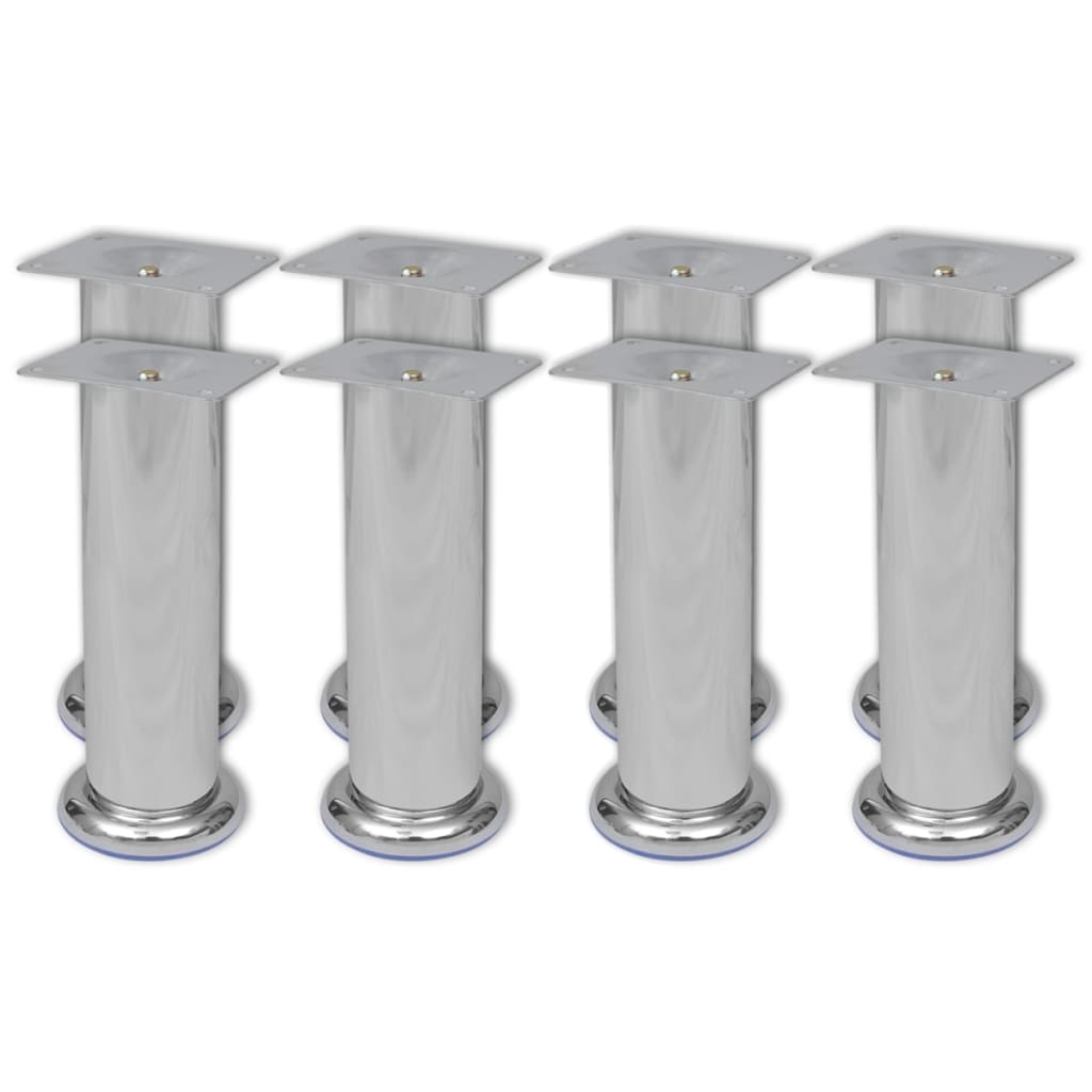 vidaXL Pyöreät sohvanjalat 8 kpl kromi 180 mm