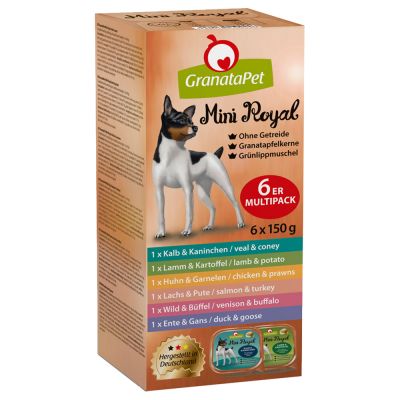 GranataPet Mini Royal -mixrasiat 6 x 150 g - 6 x 150 g