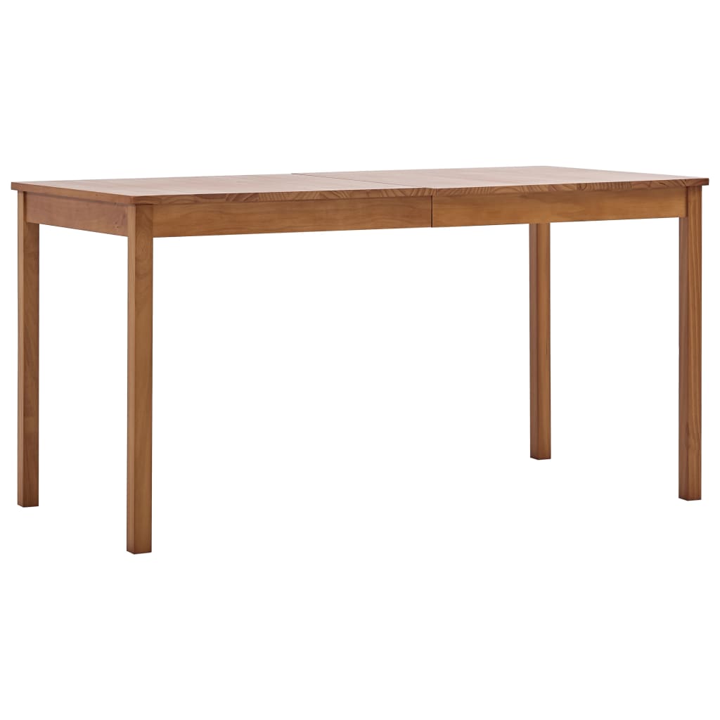 vidaXL Ruokapöytä hunajanruskea 140x70x73 cm mänty