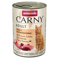 Animonda Carny Adult 6 x 400 g - nauta, kana & ankansydän