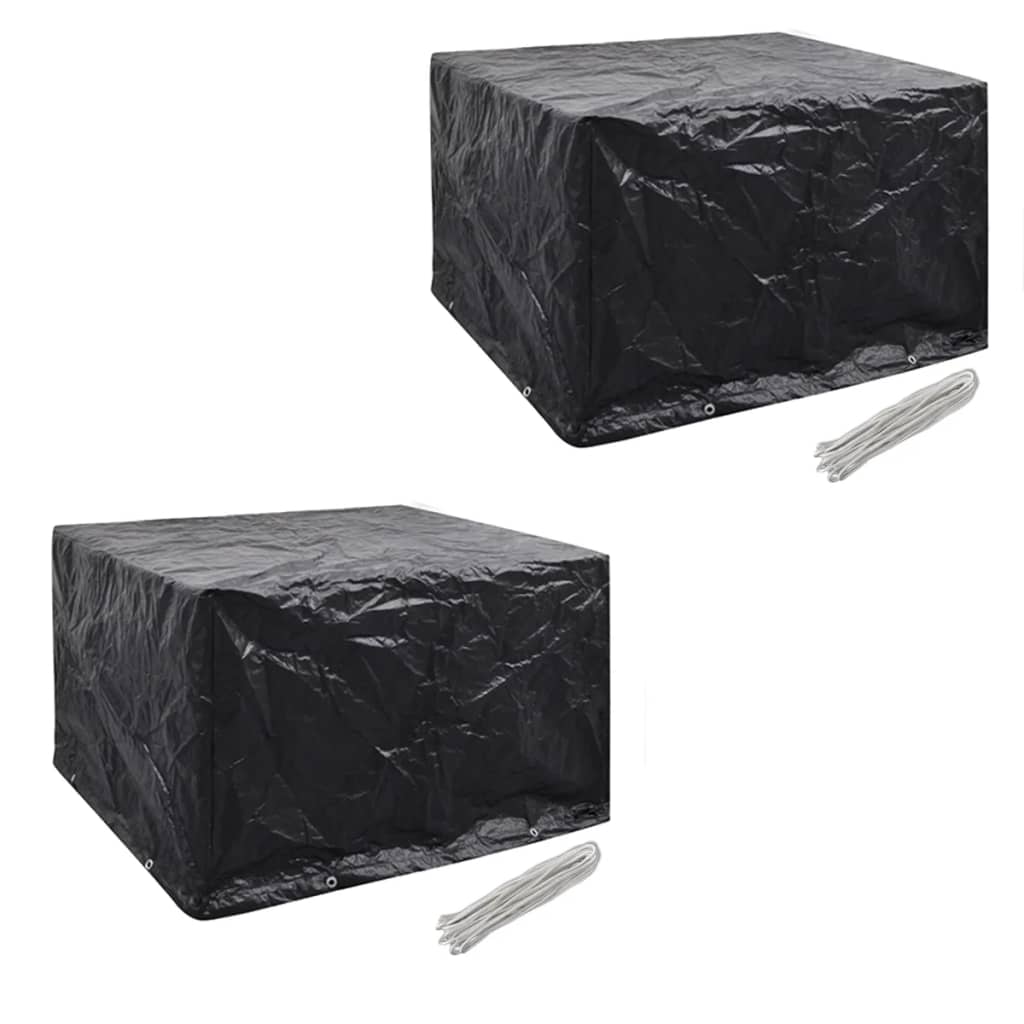vidaXL Puutarhakalustesuojat 2 kpl 4 hengen 8 purjerengasta 113x113 cm