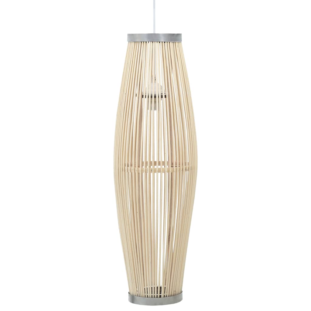 vidaXL Riippuvalaisin valkoinen paju 40 W 27x68 cm ovaali E27