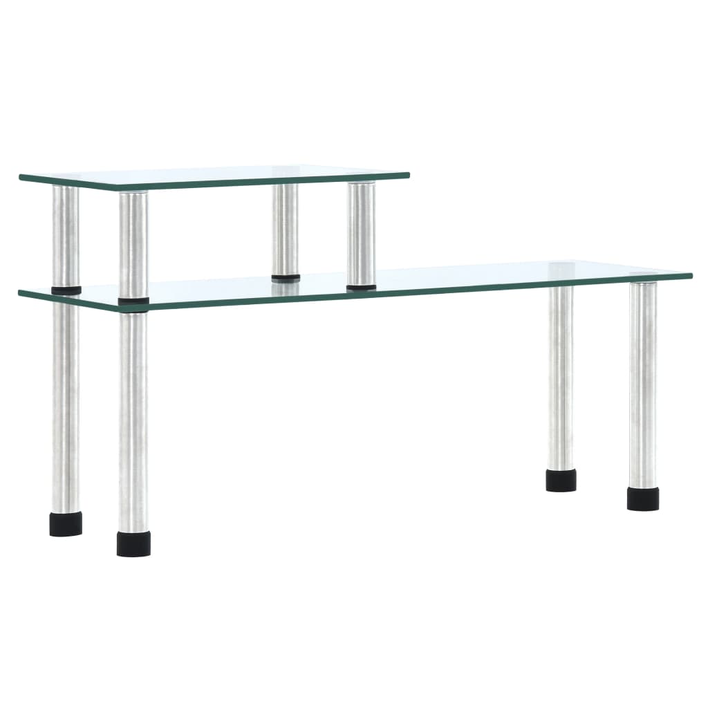 vidaXL Keittiöhylly läpinäkyvä 45x16x26 cm karkaistu lasi
