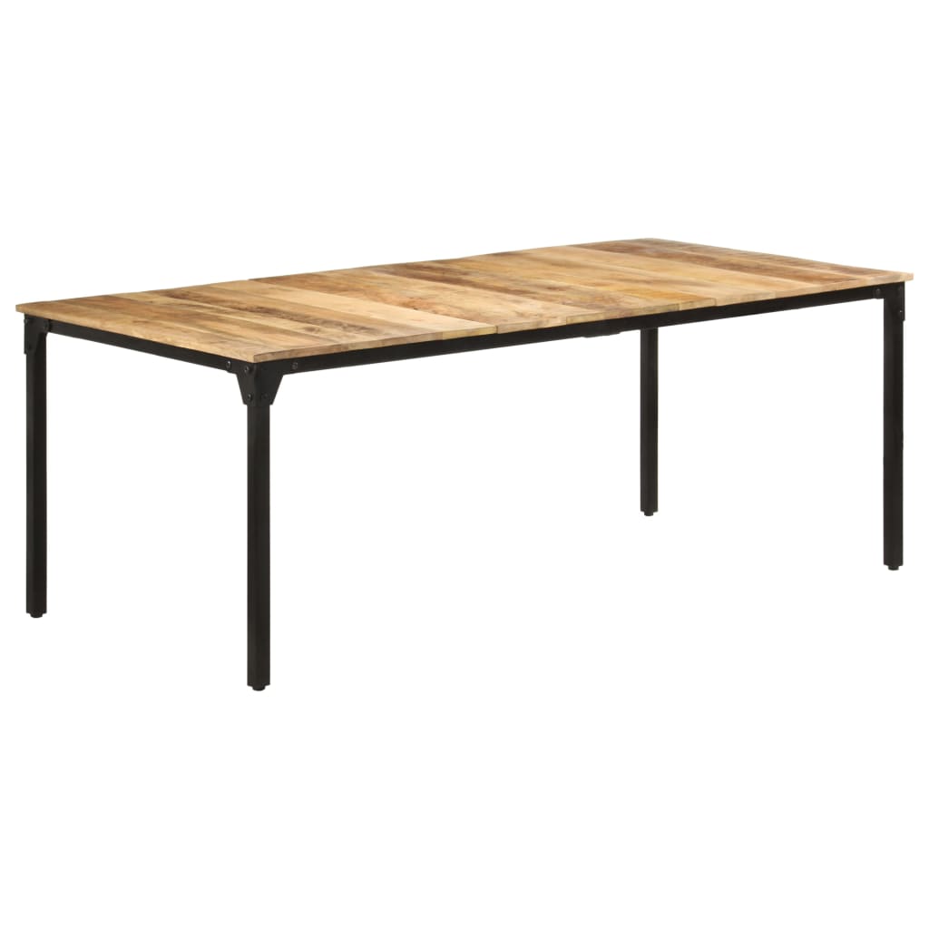 vidaXL Ruokapöytä 200x100x76 cm karkea mangopuu