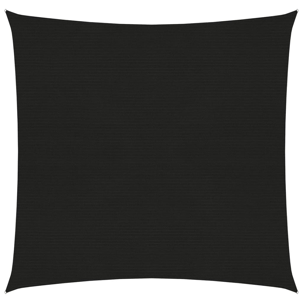 vidaXL Aurinkopurje 160 g/m² musta 2,5x2,5 m HDPE