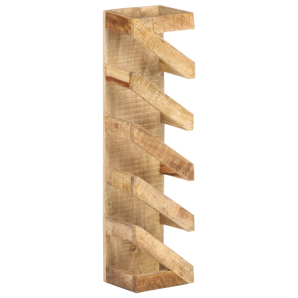 vidaXL Viinipulloteline 5 pullolle täysi mangopuu