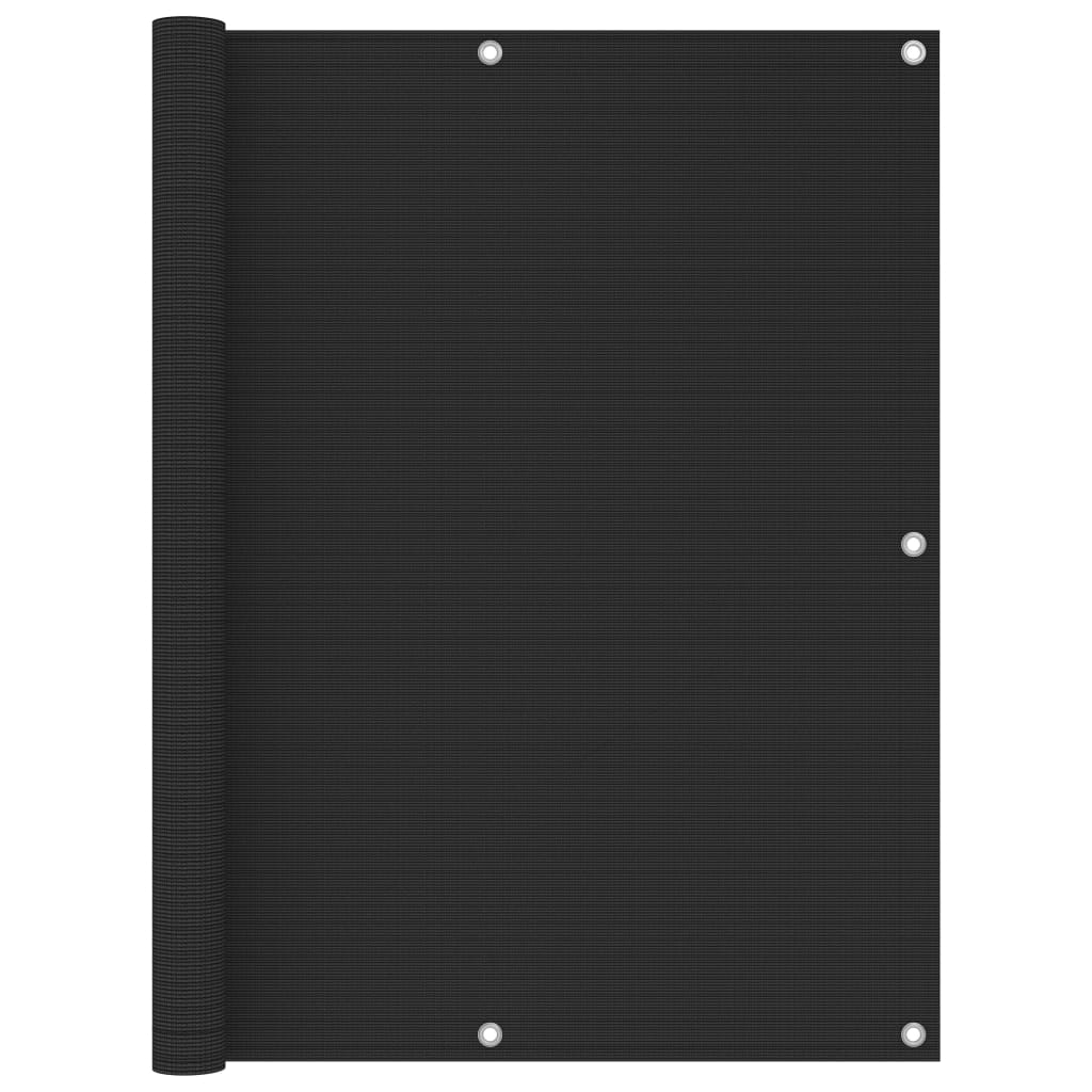 vidaXL Parvekkeen suoja HDPE 120x500 cm antrasiitti