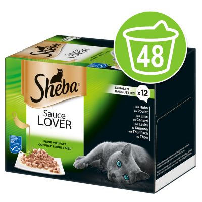 Sheba-rasialajitelma säästöpakkauksessa 48 x 85 g - Sauce Lover
