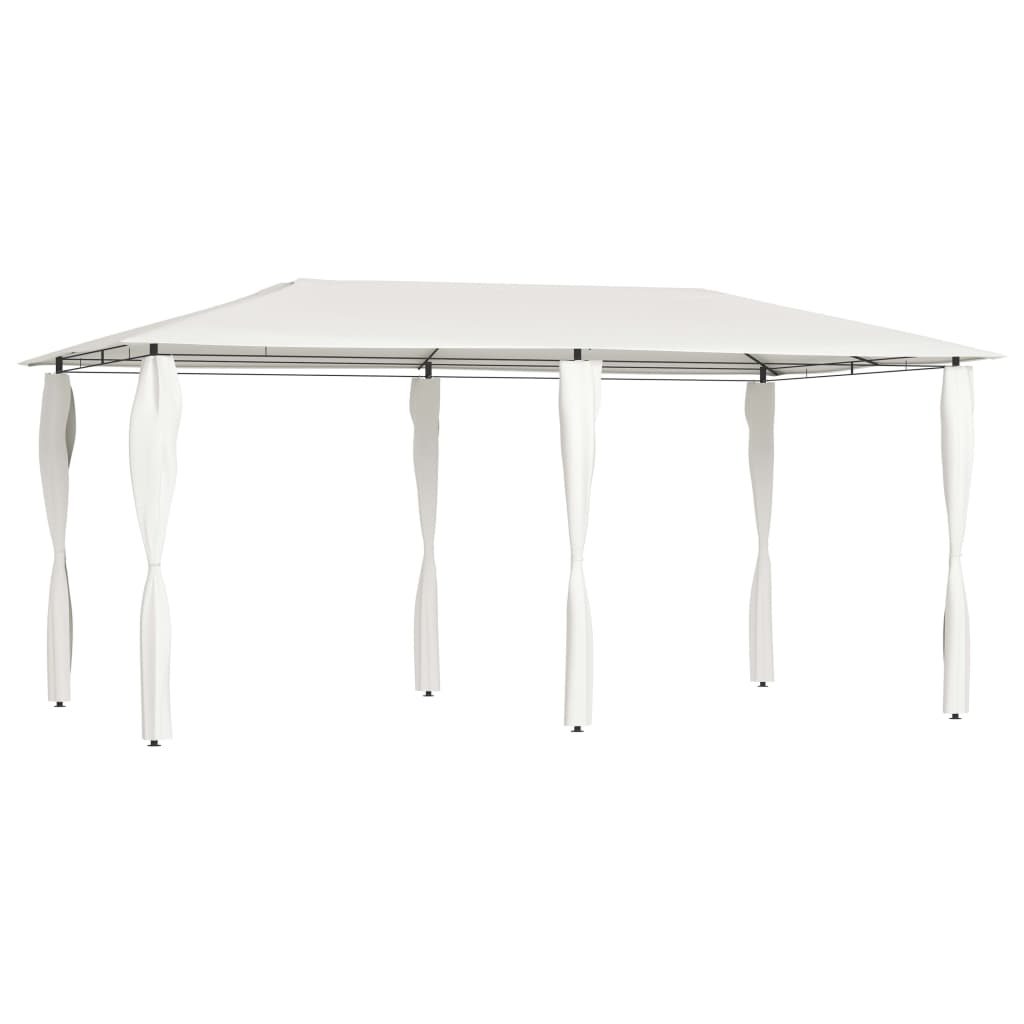 vidaXL Huvimaja sivuseinillä 3x6x2,6 m kerma 160 g/m²