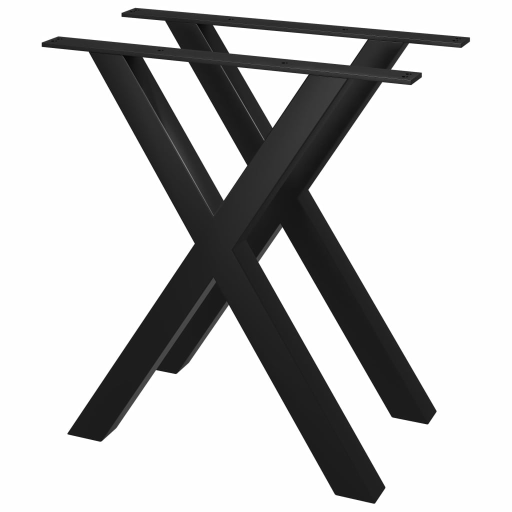 vidaXL Ruokapöydän jalat 2 kpl X-runko 60x72 cm