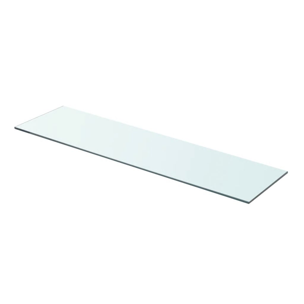 vidaXL Hyllypaneeli Kirkas lasi 80x20 cm