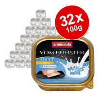 Animonda Vom Feinsten Adult Milkies 36 x 100 g - siipikarja & kermaydin