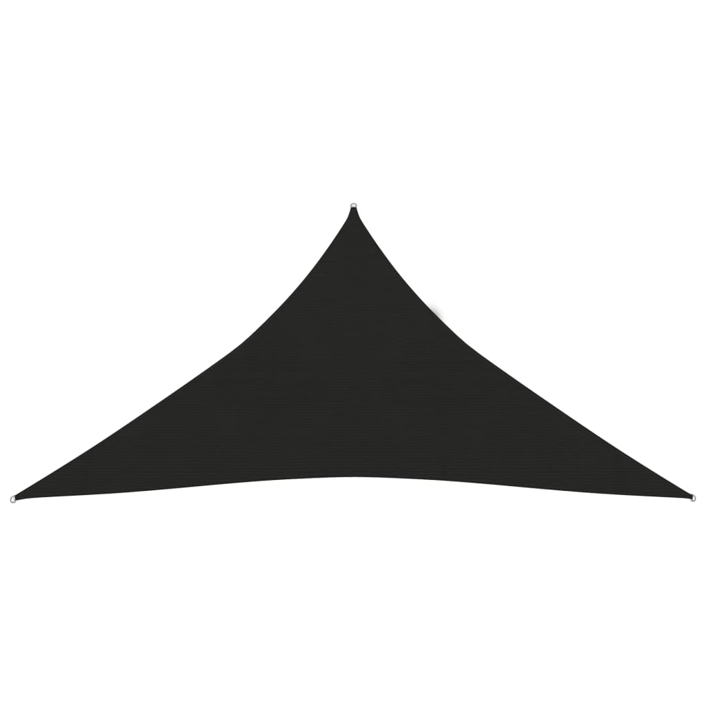 vidaXL Aurinkopurje 160 g/m² musta 5x6x6 m HDPE