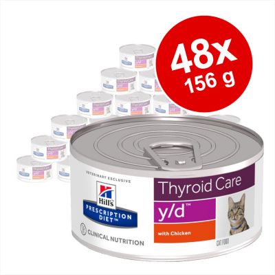 Säästöpakkaus: Hill´s Prescription Diet Feline -purkkiruoka 48 x 156 g - c/d Multicare Urinary Care with Chicken