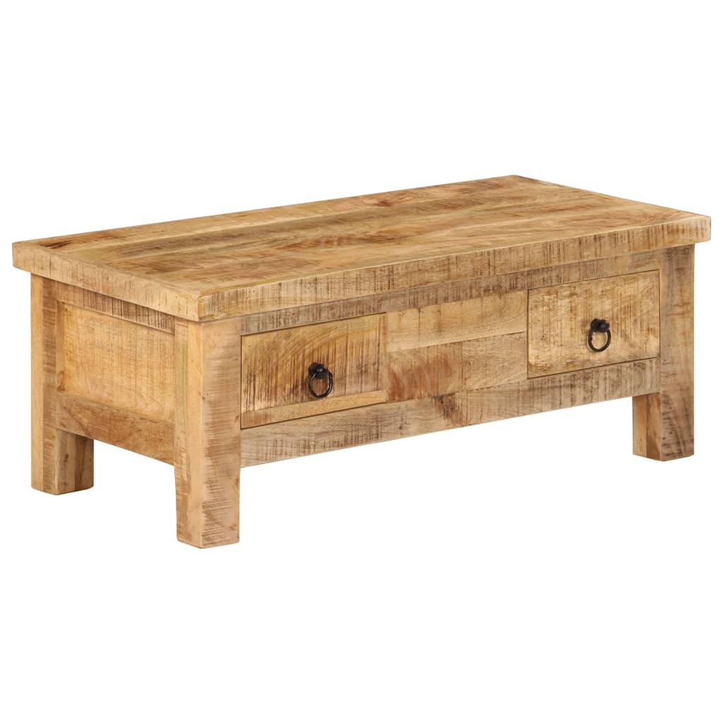 vidaXL Sohvapöytä 90x45x35 cm täysi mangopuu