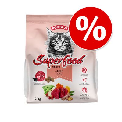 2 kg Porta 21 Superfood Menu -kissanruoka erikoishintaan! - Menu 2 Duck