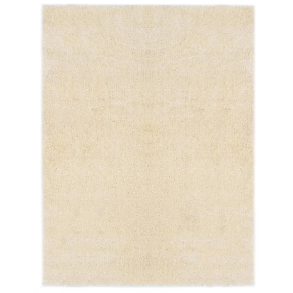 vidaXL Shaggy-matto 120x160 cm kerma