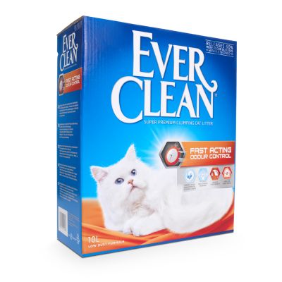 Ever Clean® Fast Acting Odour Control -kissanhiekka, paakkuuntuva - 10l