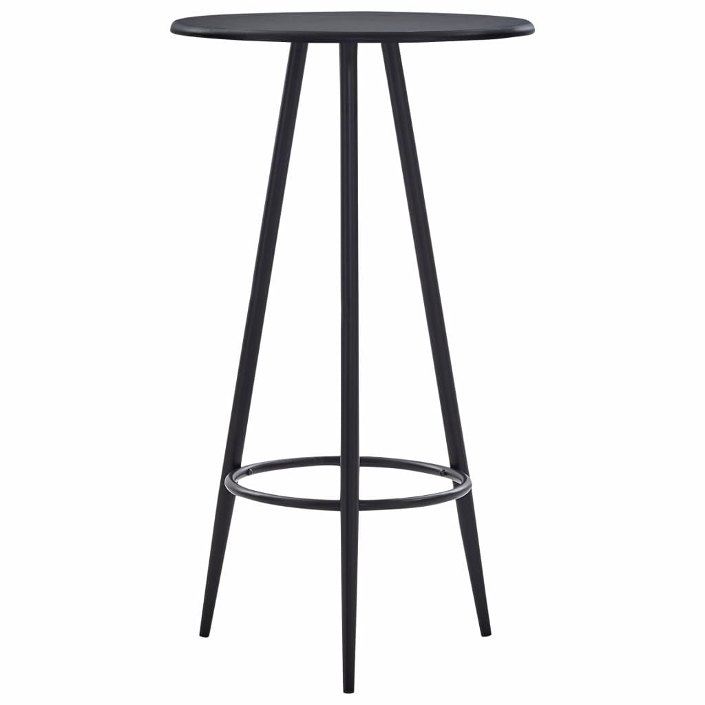 vidaXL Baaripöytä musta 60x107,5 cm MDF