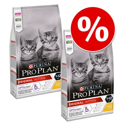 2 x 3 kg PURINA PRO PLAN -kissanruokaa erikoishintaan! - Original Adult Rich in Chicken