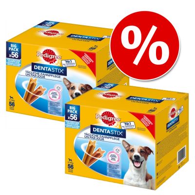Pedigree Dentastix Daily Oral Care -säästöpakkaus, 2 x 56 kpl - pienikokoisille koirille
