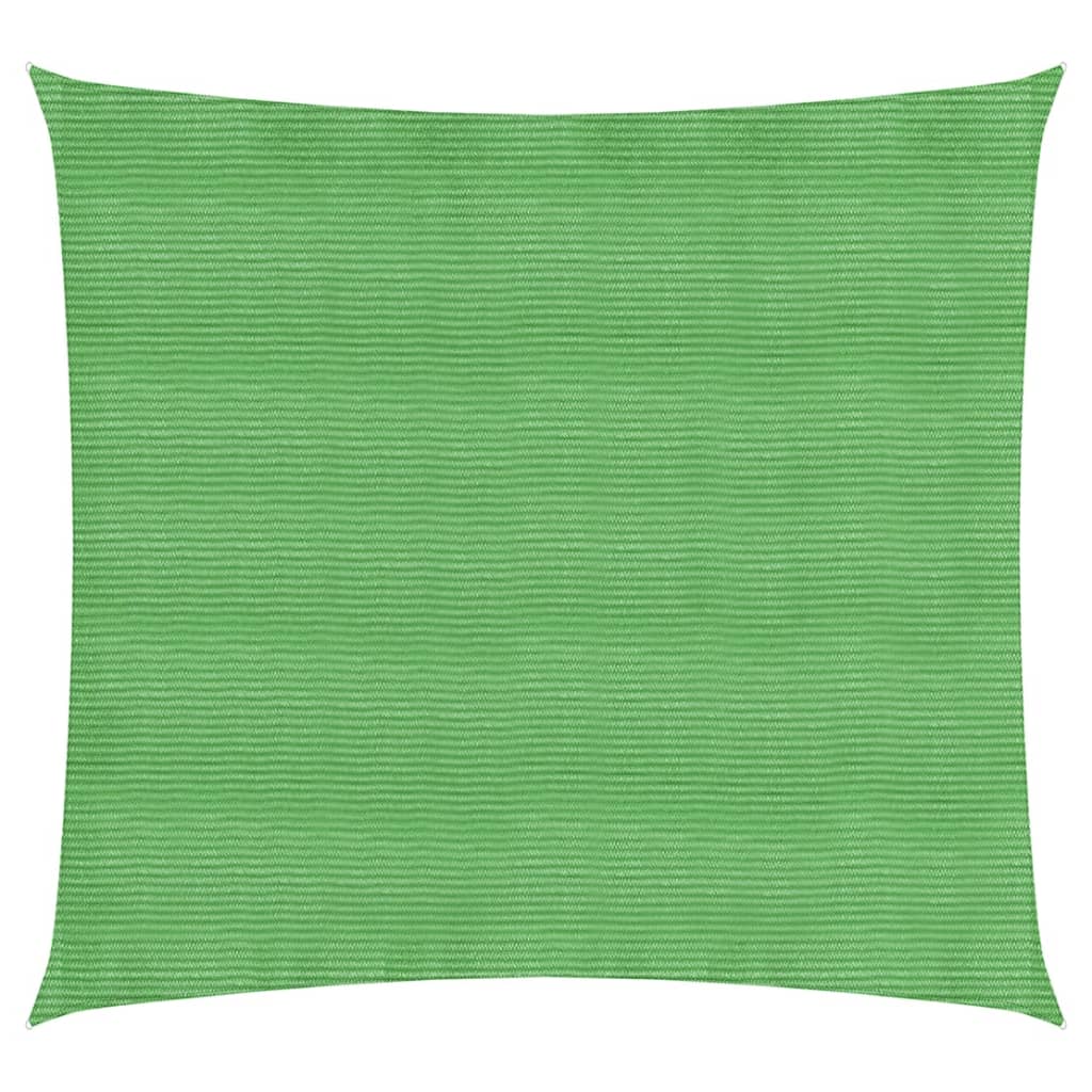 vidaXL Aurinkopurje 160 g/m² vaaleanvihreä 4,5x4,5 m HDPE