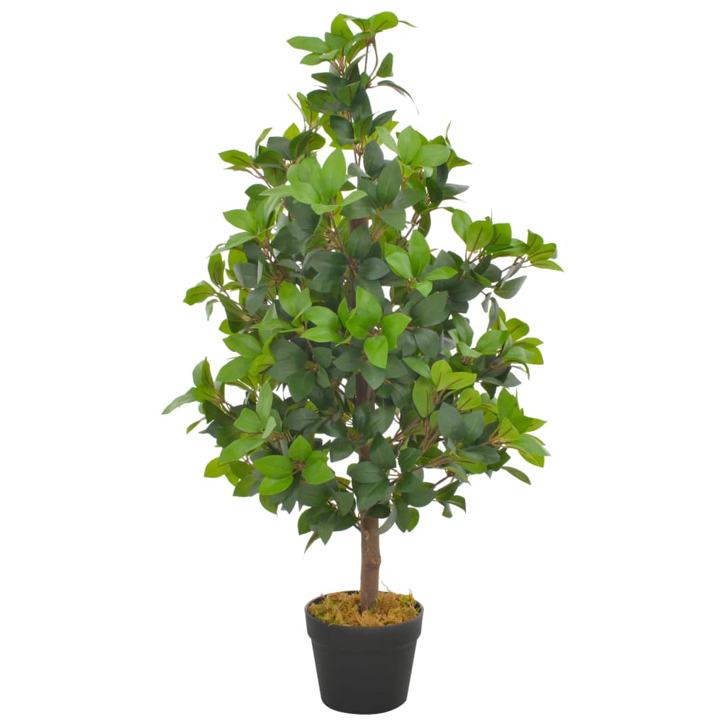 vidaXL Tekokasvi laakeripuu ruukulla vihreä 90 cm