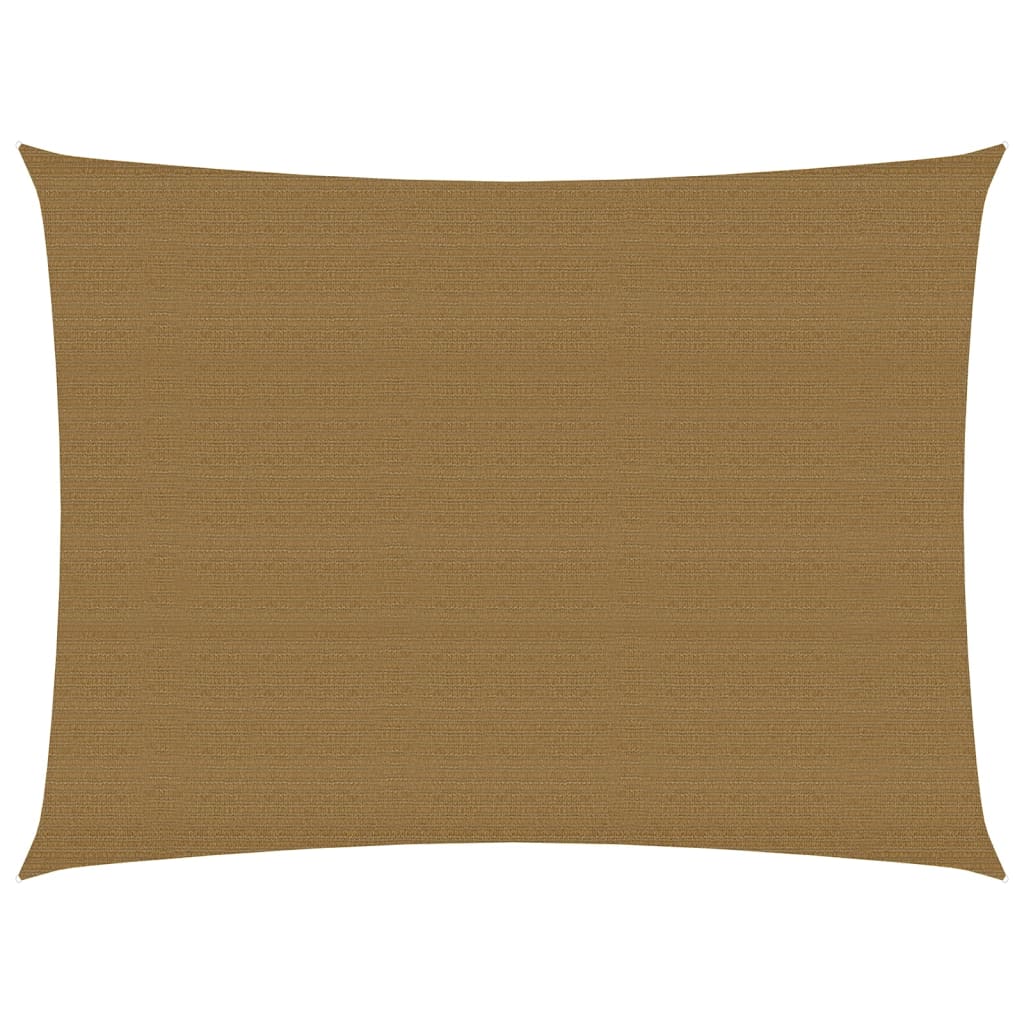 vidaXL Aurinkopurje 160 g/m² harmaanruskea 2,5x3,5 m HDPE