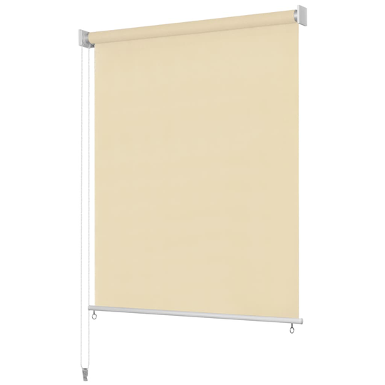 vidaXL Rullaverho ulkotiloihin kerma 80x230 cm HDPE