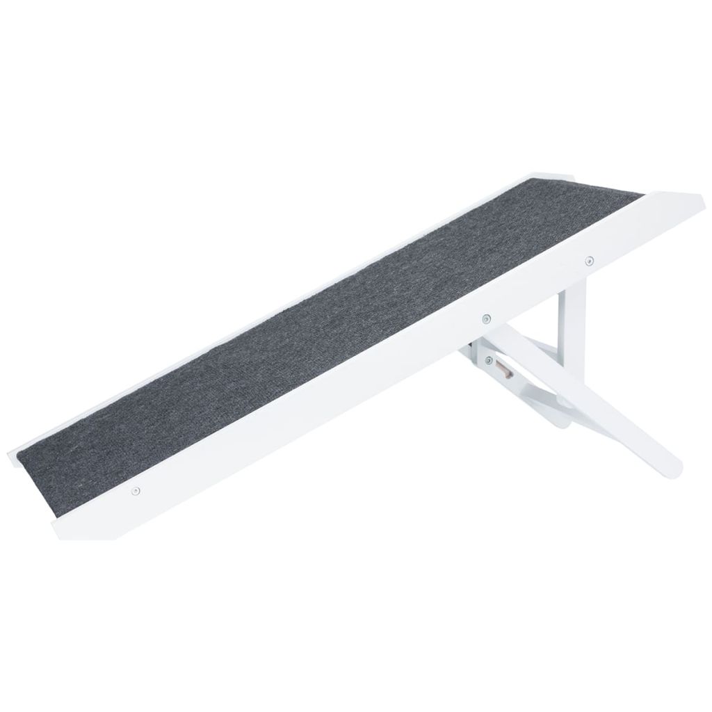 TRIXIE Korkeussäädettävä lemmikin ramppi 36x90 cm MDF valkoinen 39375