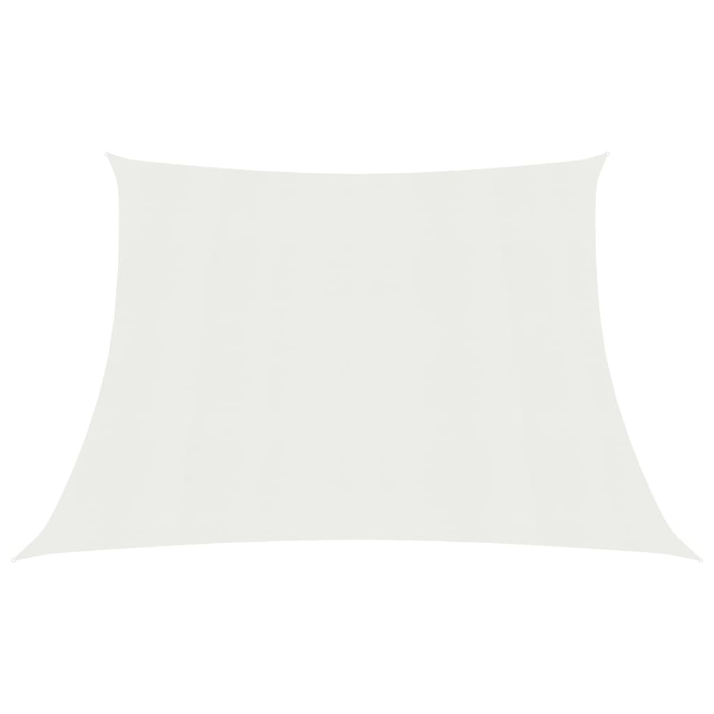 vidaXL Aurinkopurje 160 g/m² valkoinen 4/5x3 m HDPE